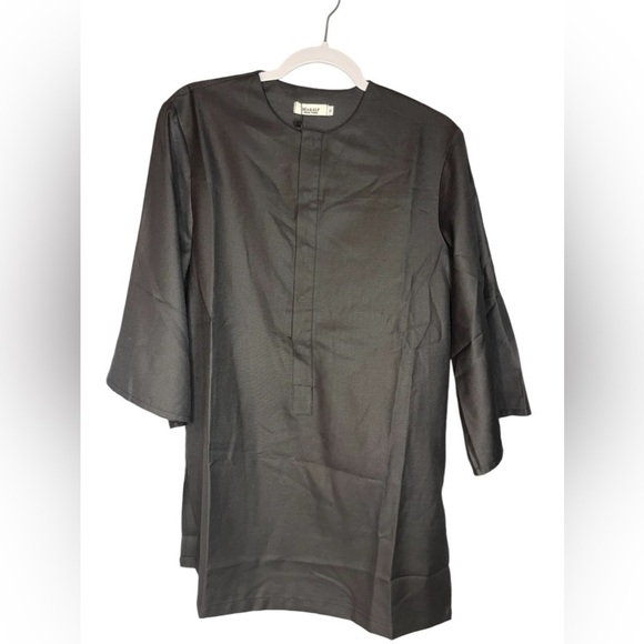 SEA&ALP African Dashiki Men’s Suit Small Black Summer Beachwear New - Picture 2 of 16